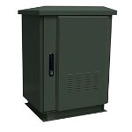 Dynamix 18RU Outdoor Freestanding Cabinet Forest Green - 600mm Deep