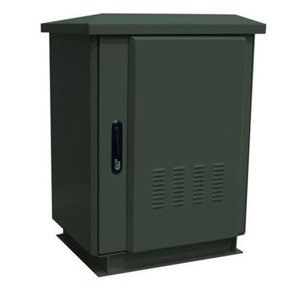 Dynamix 18RU Outdoor Freestanding Cabinet Forest Green - 600mm Deep