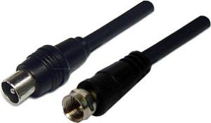 Dynamix 3M RF PAL Male to F Type Male Coaxial Cable