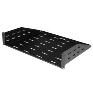 Dynamix 2RU 350mm Deep Cantilever AV Rack Shelf with Vented Holes