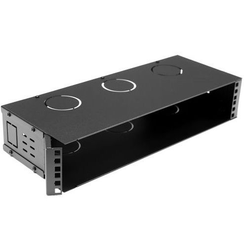Dynamix 19 Inch 2U 200mm Fully Enclosed Hinged Wall Mount Bracket