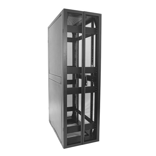 Dynamix Seismic Series 42RU 1000mm Deep Black Fully Welded Server Cabinet - 600x1000x2000mm