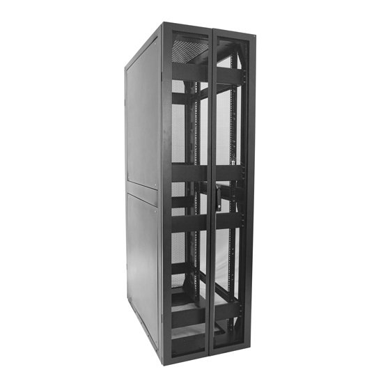 Dynamix Seismic Series 42RU 1200mm Deep Black Fully Welded Server Cabinet - 600x1200x2000mm