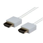 Dynamix 0.5m 4k@60Hz HDMI Monitor Cable - White