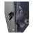 Dynamix 4RU Vertical Wall Mount Cabinet with 2RU Horizontal Mounting Rails & Lockable Front Door - Black