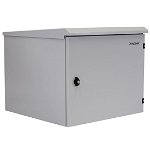 Dynamix 9RU Outdoor Wall Mount Cabinet Grey - 400mm Deep, No Fans or Filters