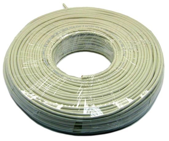 Dynamix 50m Beige Cat6 UTP Stranded Cable Roll - Supplied as a Roll