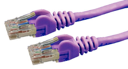 Dynamix 3M Purple Cat6 UTP Snagless Patch Lead Cable
