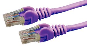 Dynamix 1M Purple Cat6 UTP Snagless Patch Lead Cable