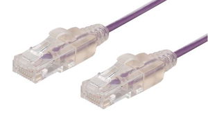 Dynamix 2m Purple Cat6A Slimline 10G Component Level UTP Patch Lead