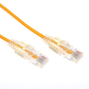 Dynamix 0.75m Yellow Cat6A Slimline 10G Component Level UTP Patch Lead