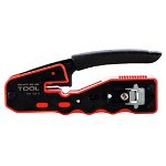 Dynamix Compact Push Through Crimping Tool with Built-in Stripping and Cutting Blade