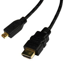 view Dynamix 2M HDMI to HDMI MIcro (Type D) Cable v1.4, Colour Black