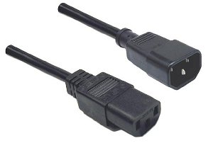 Dynamix 20cm IEC Male to IEC Female SAA Approved Power Cord Extension Cable
