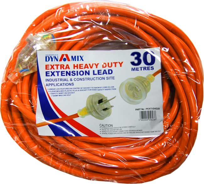Dynamix 30m Extra Heavy Duty Power Extension Lead Cable