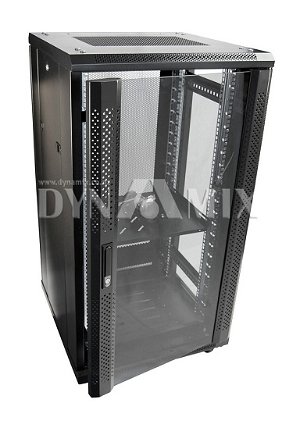 Dynamix SR Series 22RU 600mm Deep Black Server Cabinet - 600x600x1166mm
