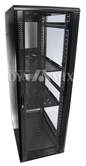 Dynamix SR Series 37RU 1000mm Deep Black Server Cabinet - 600x1000x1833mm
