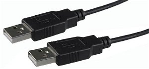 Dynamix 1m USB 2.0 Type A Male to Type A Male Cable - Black