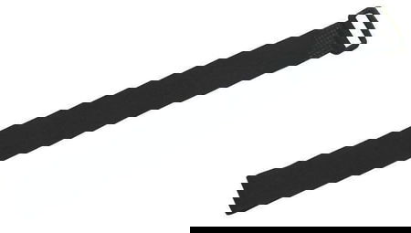 Dynamix Hook & Loop 300mm x 20mm Black Cable Ties - 10 Pack