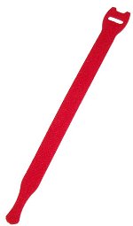 Dynamix Hook & Loop 200mm x 13mm Red Cable Ties - 10 Pack