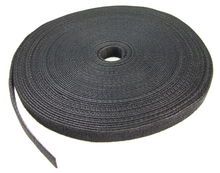 view Dynamix Hook & Loop 20m x 25mm Black Dual Sided Roll