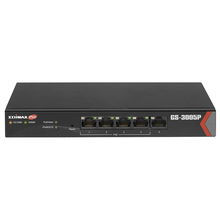 view Edimax GS-3005P Long Range 5-Port Gigabit Web Managed Switch with 4 PoE+ Ports