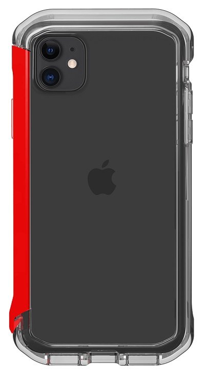 STM Element Rail Case for iPhone 11 & XR - Clear/Red