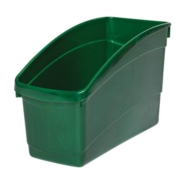 Elizabeth Richards Plastic Book and Storage Tub - Dark Green