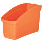 Elizabeth Richards Plastic Book and Storage Tub - Orange