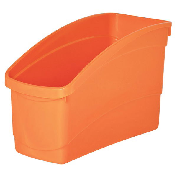 Elizabeth Richards Plastic Book and Storage Tub - Orange