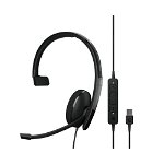 EPOS Sennheiser ADAPT 130 USB II Overhead Wired Mono Headset - Connection to Mobile, Tablet & PC
