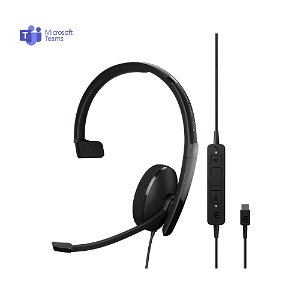 EPOS Sennheiser ADAPT 130T USB-C II Overhead Wired Mono Headset - Connection to Mobile, Tablet & PC