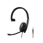 EPOS Sennheiser ADAPT 135 II 3.5mm Overhead Wired Mono Headset - Connection to Mobile, Tablet & PC