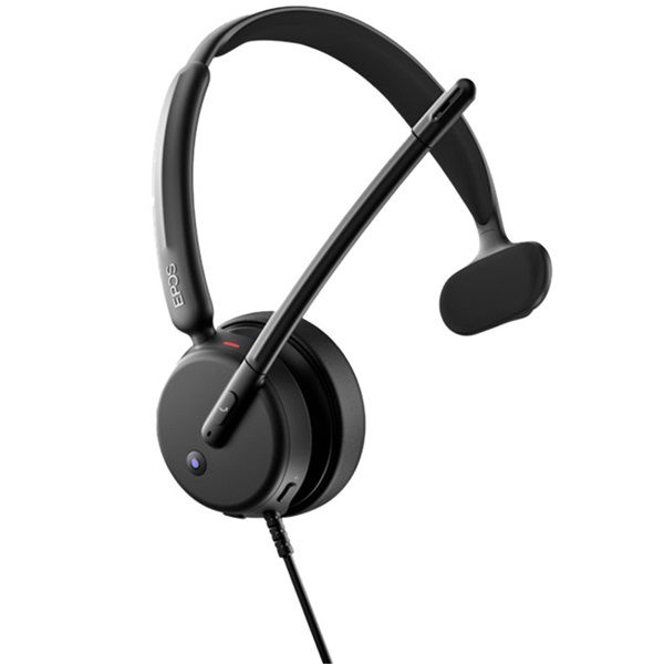 EPOS Sennheiser IMPACT 430T USB-C and USB-A Wired Overhead Mono Headset - Certified for Microsoft Teams - Connection to PC/Softphone Only