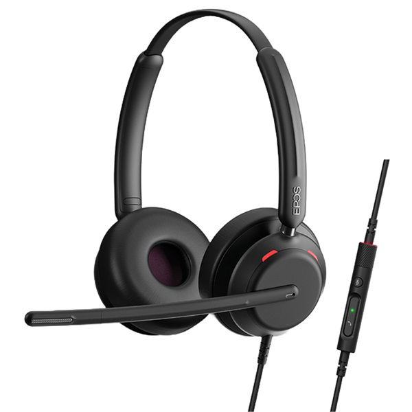 EPOS Sennheiser IMPACT 760 USB-C and USB-A Wired Overhead Stereo Headset - Certified for UC - Connection to PC/Softphone Only