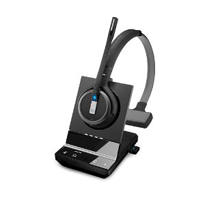 EPOS Sennheiser IMPACT SDW 5034 DECT Overhead Wireless Mono Headset with Base Station - Connection to PC/Softphone and Mobile Devices Only