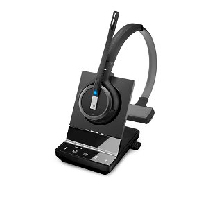 EPOS Sennheiser IMPACT SDW 5035 DECT Overhead Wireless Mono Headset with Base Station - Connection to Deskphone and PC/Softphone Only