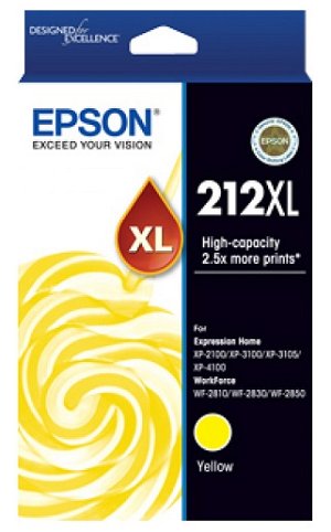 Epson 212XL Yellow High Yield Ink Cartridge