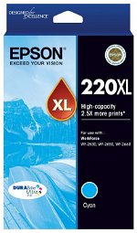 Epson DURABrite Ultra 220XL Cyan High Yield Ink Cartridge