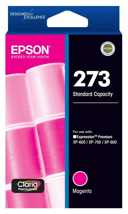 Epson Claria Premium 273 Magenta Ink Cartridge C13t273392 Elive Nz 6025