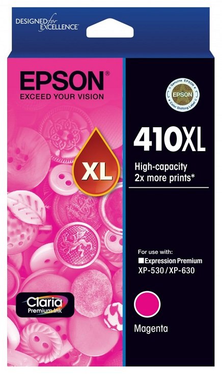 Epson Claria Premium 410XL Magenta High Yield Ink Cartridge