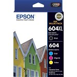 Epson 604XL Black & Standard Colour Ink Cartridge - Value Pack