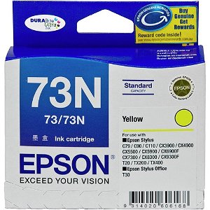 Epson DURABrite Ultra 73N Yellow Ink Cartridge