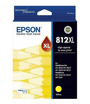 Epson DURABrite Ultra 812XL High Yield Yellow Ink Cartridge
