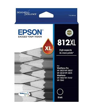 Epson DURABrite Ultra 812XL High Yield Black Ink Cartridge