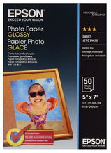 view Epson S042545 Glossy 5x7 200gsm Photo Paper - 50 Sheets