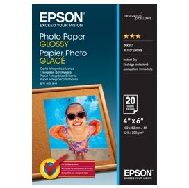 Epson S042546 Glossy 4x6 200gsm Photo Paper - 20 Sheets