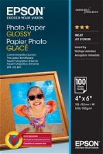 Epson S042548 Glossy 4x6 200gsm Photo Paper - 100 Sheets