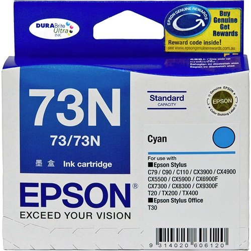 Epson DURABrite Ultra 73N Cyan Ink Cartridge