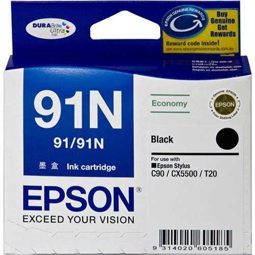Epson DURABrite Ultra 91N Black Ink Cartridge